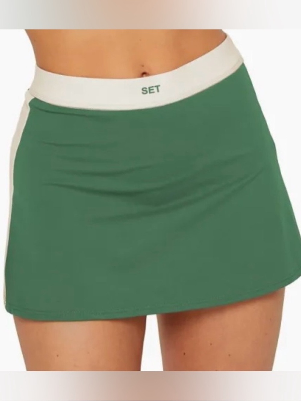 SET ACTIVE Sportbody Green Tennis Skort SIZE MEDIUM